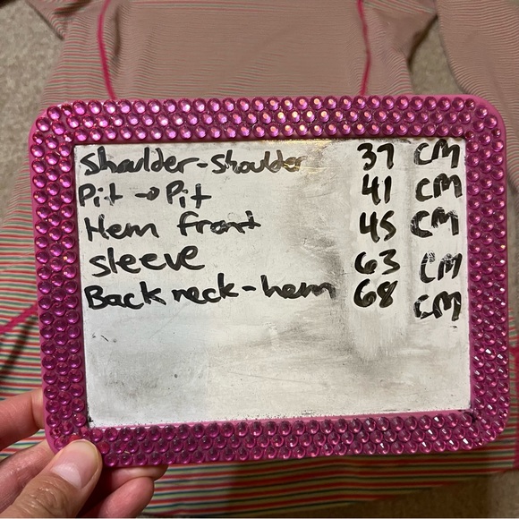 Colombia Small Long Sleeve Crew Neck Light Weight Active Sports Top Stripe - Picture 8 of 8